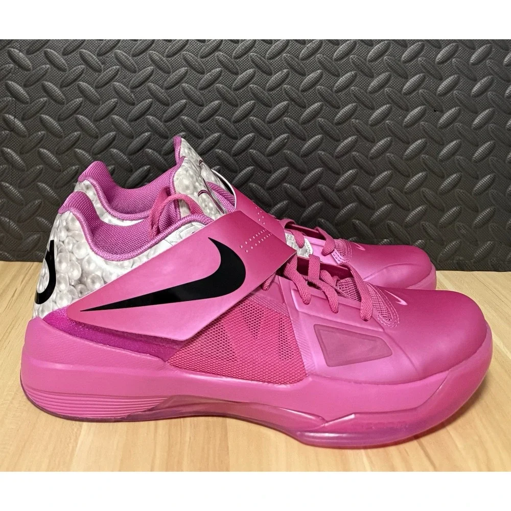 Nike Zoom KD 4 2024 Aunt Pearl Pink Basketball Shoes HF9098-600 Mens Size 8 NEW
